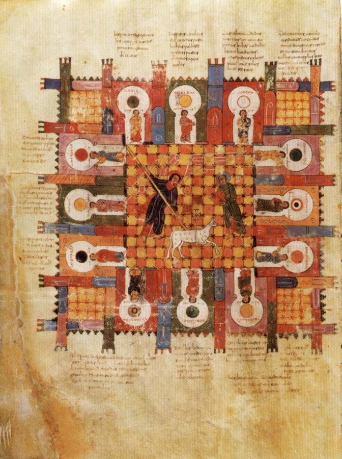 The Heavenly New Jerusalem,from Commentary on the Apocalyse by Beatus